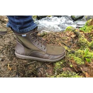 Lems Boulder Boot Timber Hiking Minimalist Leather Canvas EU 43 US 10 Outdoor